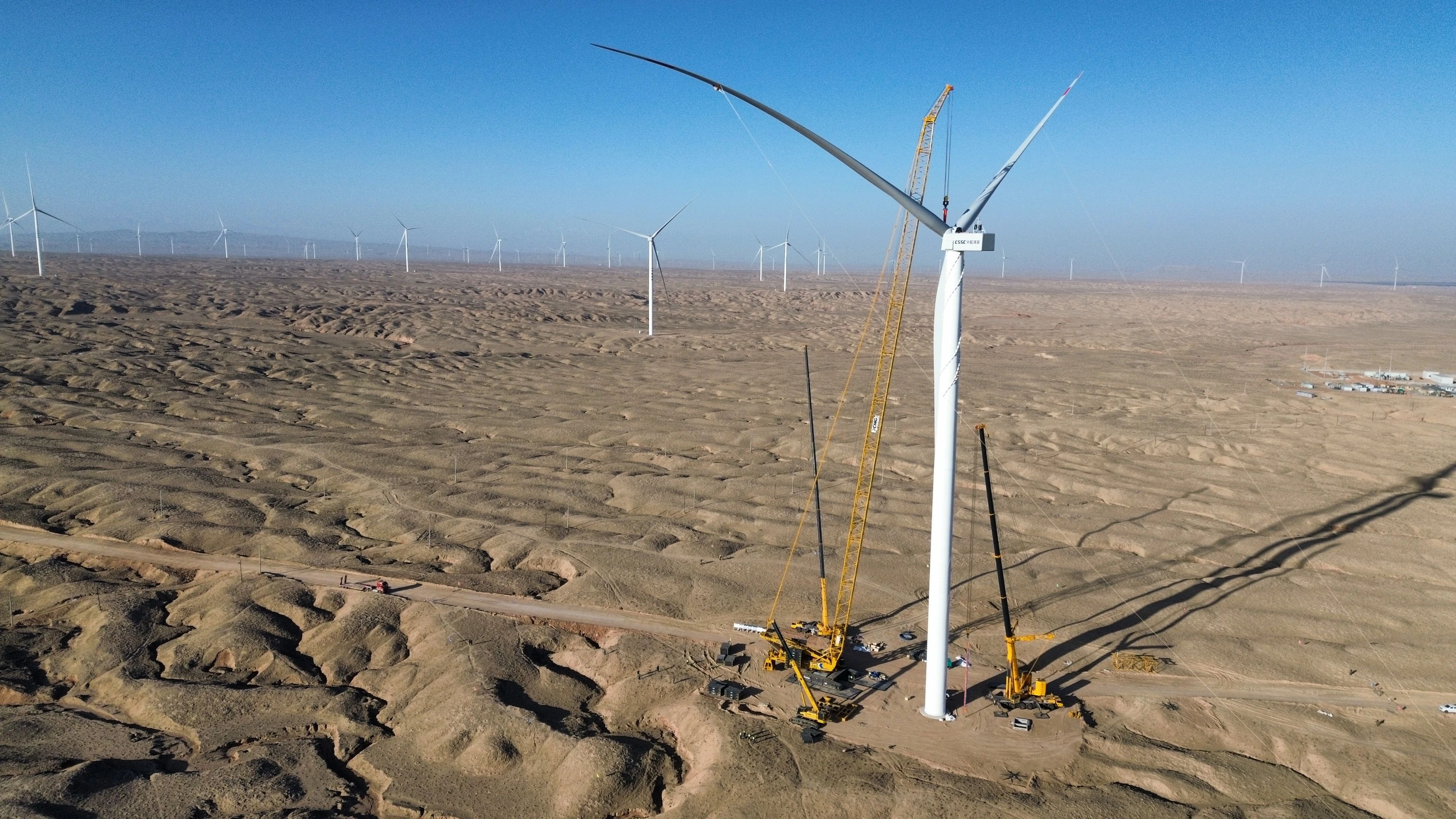 零誤差！XLC18000M助力10萬千瓦風力發(fā)電項目首臺風機成功吊裝